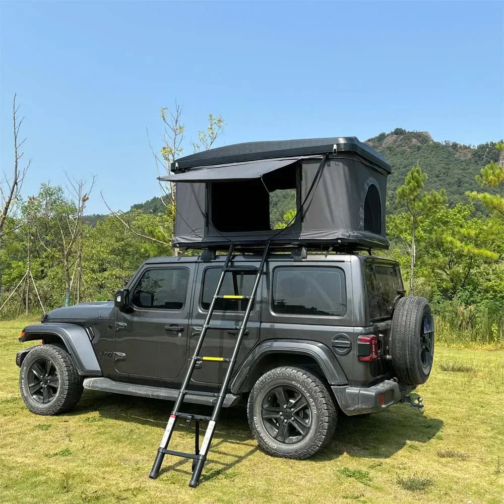 Tente de Toit Rigide Capacité 2-3 Personnes, Tente de Camping pour Véhicules Imperméable